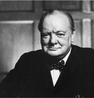 Winston Churchill red
