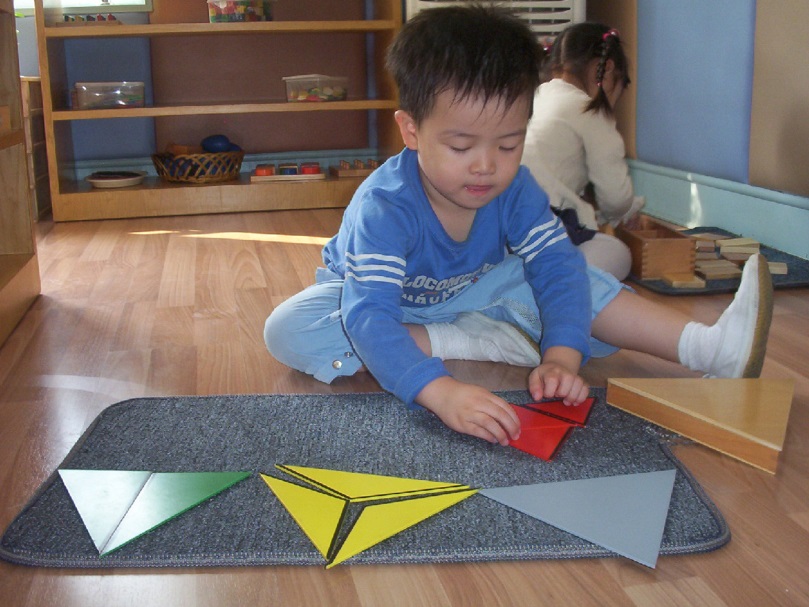 Child with puzzle